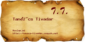 Tanács Tivadar névjegykártya